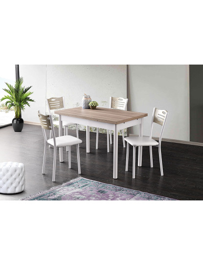 imagem de Mesa Jantar Polo Oak Branco1