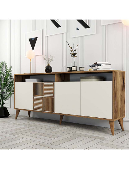 imagem de Aparador Milan Walnut Creme2