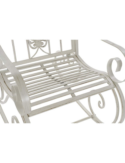 imagem de Cadeira Baloiço Metal Envelhecido Branco 2