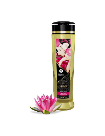 imagem de Óleo de Massagem Flor de Lótus Amour Shunga (240 ml)1