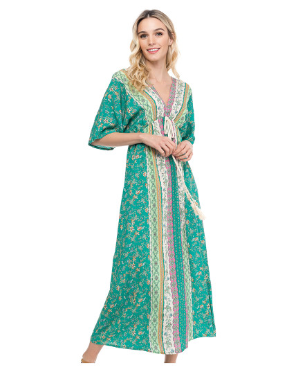 imagem de Vestido Estampado Senhora Verde1