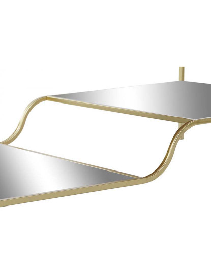 imagem de Mesa De Centro Com Espelho De Metal 120X60X45 Dourado Fosco5