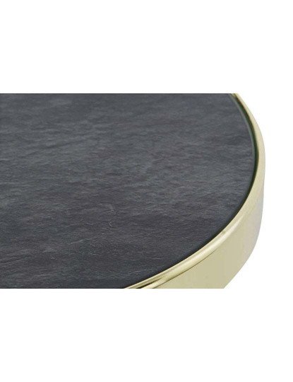 imagem de Mesa Lateral De Aço E Vidro 42,5X42,5X484