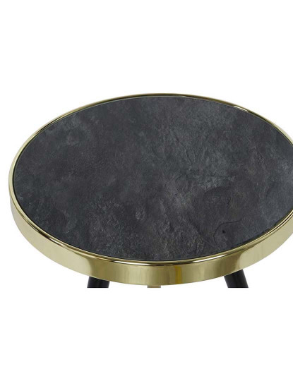 imagem de Mesa Lateral De Aço E Vidro 42,5X42,5X482