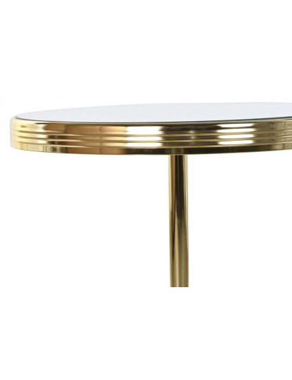 imagem de Mesa Lateral Espelho Latão 42,5X42,5X49 Dourado4
