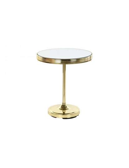 imagem de Mesa Lateral Espelho Latão 42,5X42,5X49 Dourado1