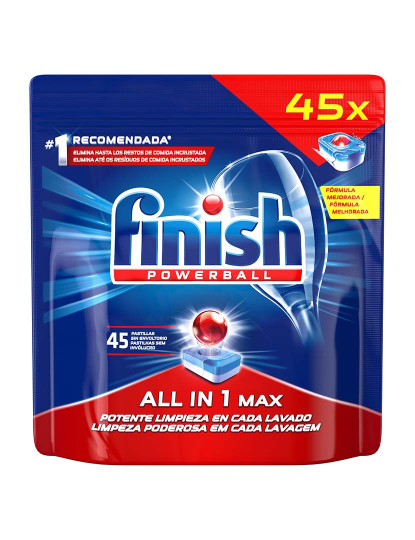 imagem de Finish Detergente Máquina Loiça All in One 45 Pastilhas1