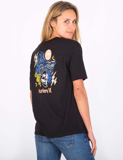 imagem de T-shirts Senhora Shroomed Boyfriend Preto2