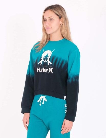 imagem de Sweatshirt Senhora Tie Dye Verde e Preto4