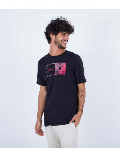 imagem de T-shirt Homem Evd Halfer Gradient Preto2