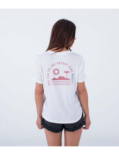 imagem de T-shirt Senhora Bright Side Girlfriend Branco3