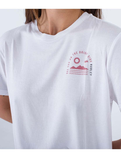 imagem de T-shirt Senhora Bright Side Girlfriend Branco5