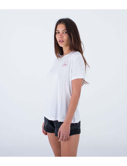 imagem de T-shirt Senhora Bright Side Girlfriend Branco2