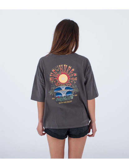 imagem de T-shirt Senhora Burning Sun Boyfriend Preto3