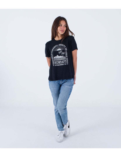 imagem de T-shirt Senhora Paradise Girlfriend Preto4