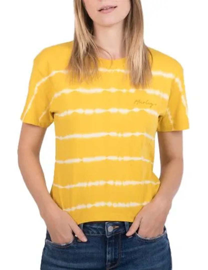 imagem de T-shirt Senhora W Oceancare Palm Stripes Sulphur1