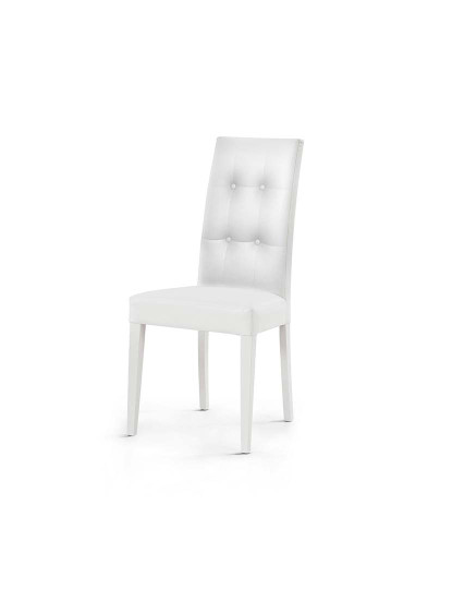 imagem de Cadeira Acolchoada Branco1