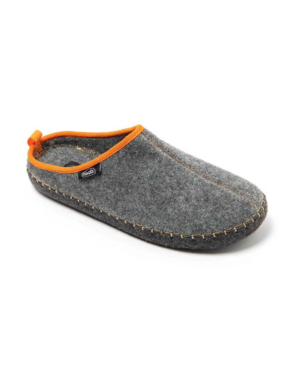 imagem de Pantufas Unisexo Zueco Rim Cinza e Laranja3