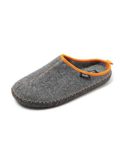 imagem de Pantufas Unisexo Zueco Rim Cinza e Laranja7