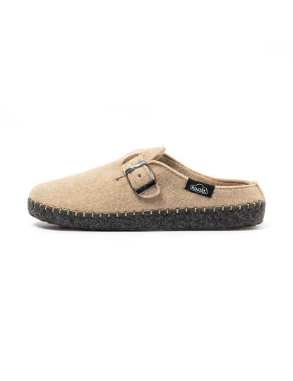 imagem de Pantufas Unisexo Zueco Belt Beige4