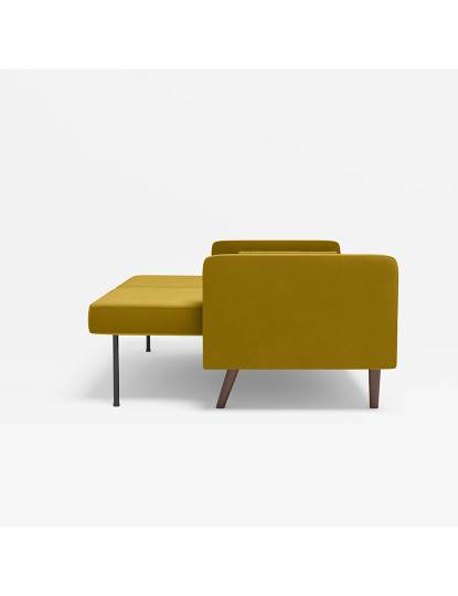 imagem de Sofá Canapé-Cama Giulia Amarelo Mostarda5