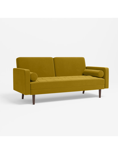 imagem de Sofá Canapé-Cama Giulia Amarelo Mostarda1