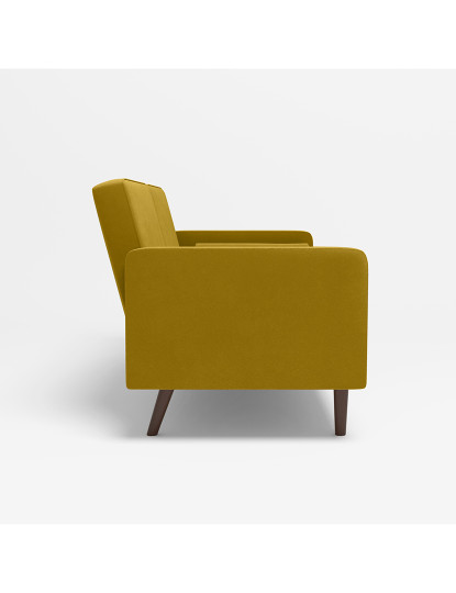 imagem de Sofá Canapé-Cama Giulia Amarelo Mostarda3