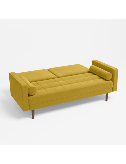 imagem de Sofá Canapé-Cama Giulia Amarelo Mostarda4