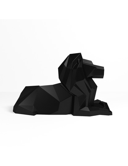 imagem de Leão Decorativo Majestoso Preto2