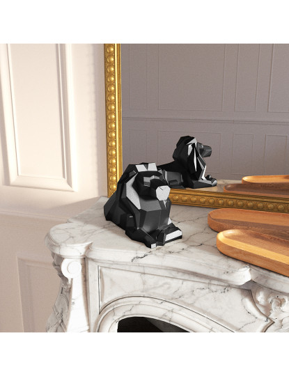 imagem de Leão Decorativo Majestoso Preto4