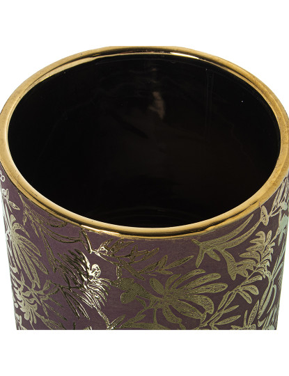 imagem de Vaso Cerâmica Rosa Dourado 2