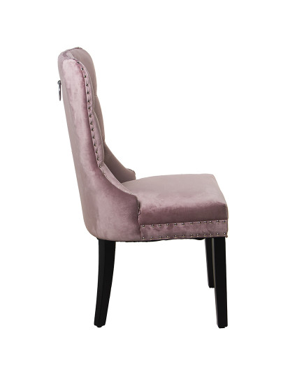 imagem de Conjunto de 2 Cadeiras de Veludo Rosa com Pernas de Madeira7