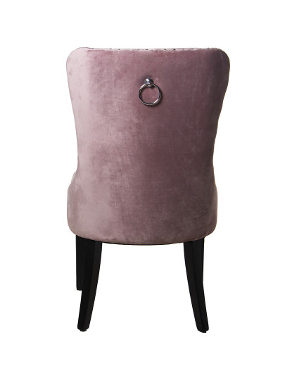 imagem de Conjunto de 2 Cadeiras de Veludo Rosa com Pernas de Madeira4