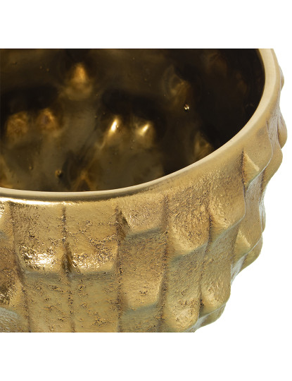 imagem de Conj. 2 Vasos Cerâmica Dourado 2