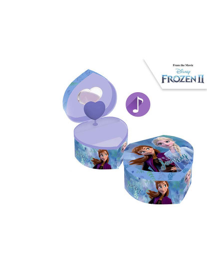 imagem de Porta-Jóias Musical Coração Frozen 2 TU1