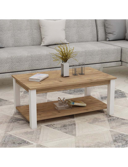 imagem de Mesa Apoio Larissa Branco Walnut 2