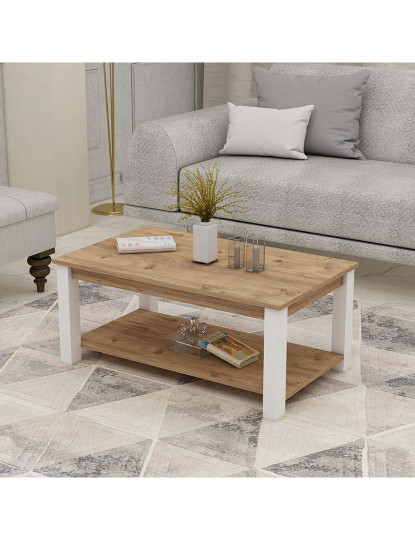 imagem de Mesa Apoio Larissa Branco Walnut 1