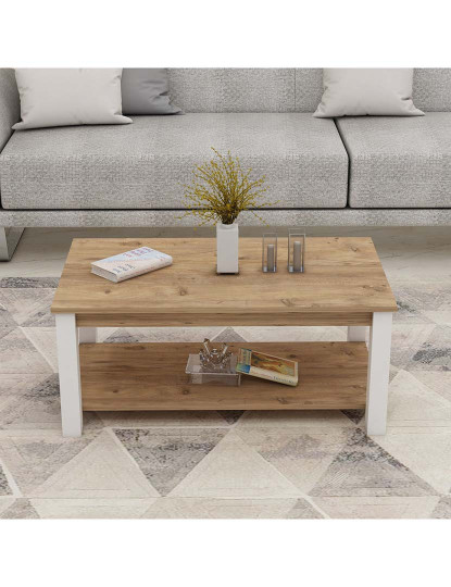 imagem de Mesa Apoio Larissa Branco Walnut 3