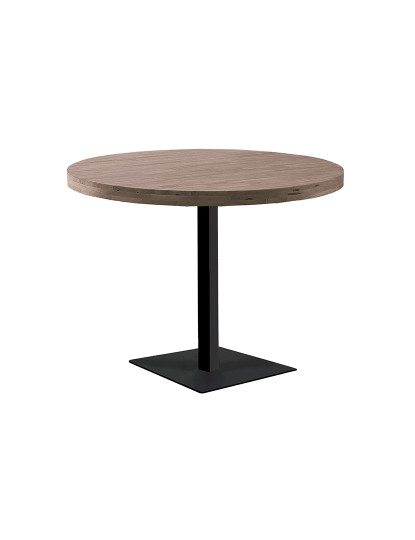 imagem de MESA MOSS REDONDA D-110 CM ROBLE AMERICAN / NEGRO1