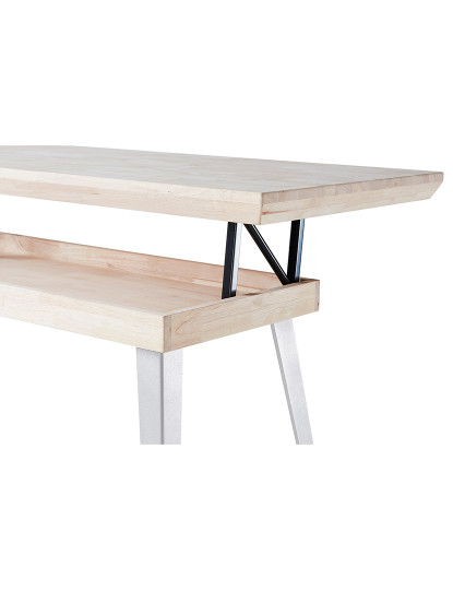 imagem de MESA DE CENTRO ELEVÁVEL BERG 120 x 60 CM CARVALHO NORDÊS / BRANCO5