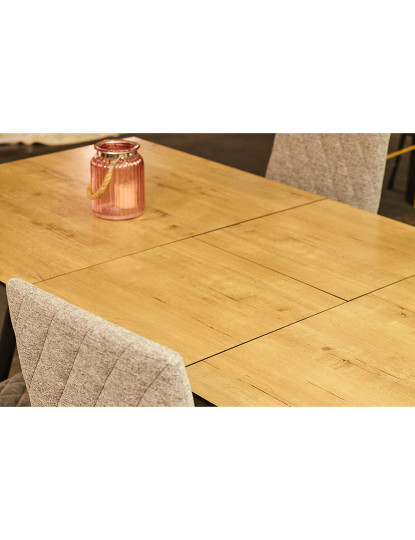 imagem de MESA COMEDOR EXTENSIBLE ARTIC 140 - 180 x 80 CM OAK / NEGRO6