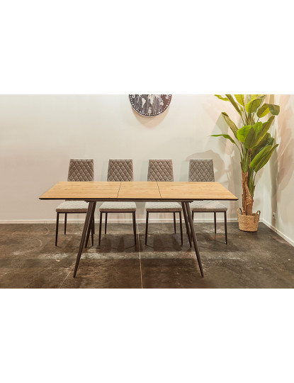 imagem de MESA COMEDOR EXTENSIBLE ARTIC 140 - 180 x 80 CM OAK / NEGRO8