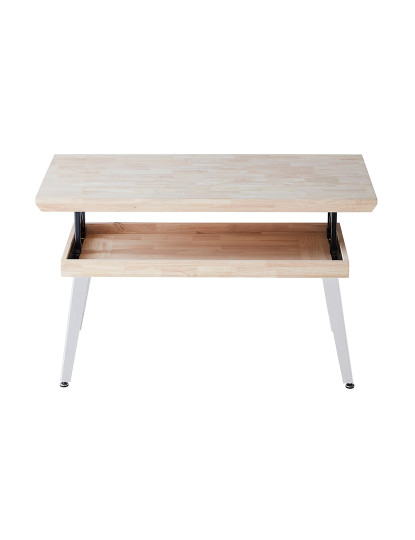 imagem de MESA DE CENTRO ELEVÁVEL BERG 120 x 60 CM CARVALHO NORDÊS / BRANCO4