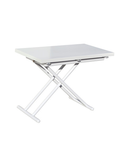 imagem de MESA DE CENTRO ELEVÁVEL E EXTENSÍVEL BRANCO1