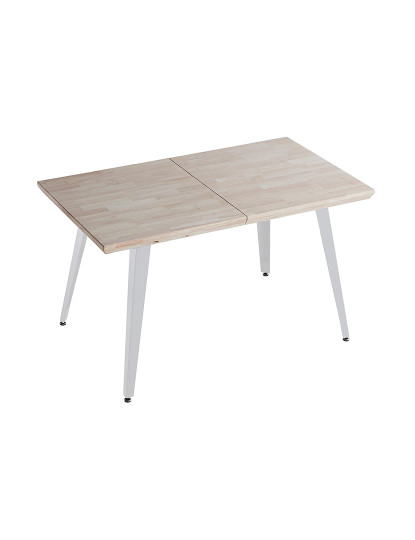 imagem de MESA DE JANTAR EXTENSÍVEL BERG 140 - 180 - 220 x 80 CM CARVALHO NORDÊS / BRANCO2