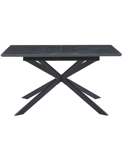 imagem de MESA DE JANTAR EXTENSÍVEL VULCANO 140 - 180 X 80 CM CERÂMICA PRETA / PRETA1