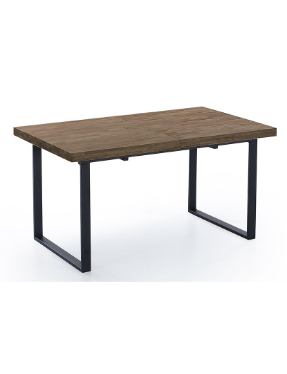 imagem de MESA DE JANTAR EXTENSÍVEL CARVALHO NATURAL AMERICANO / PRETO2