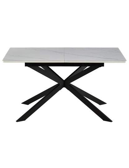 imagem de MESA DE JANTAR EXTENSÍVEL IBIZA 140 - 180 X 80 CM CERÂMICA BRANCA / PRETA1