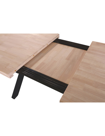 imagem de MESA DE JANTAR EXTENSÍVEL X-LOFT 140 - 180 - 220 x 90 CM CARVALHO NORDÊS / PRETO7