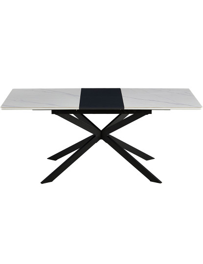 imagem de MESA DE JANTAR EXTENSÍVEL IBIZA 140 - 180 X 80 CM CERÂMICA BRANCA / PRETA4